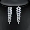 Dangle Earrings Genuine Real Jewels Bridal Necklace Earring Set Fashionable Zircon Tassel Fashion Accessories Dress Casual E