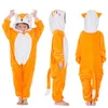 PAJAMAS Dzieci piżamowy jednorożenki Pajama zwierzę zwierząt Kigurumi Wolf kostium kreskówkowy Anime Cosplay Ubrania dla dzieci chłopiec zima ciepłe bEARY 231114