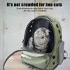 猫のキャリア究極のペット旅行ソリューション：大容量のポータブル透明なスペースバッグ