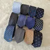 Cravates en soie pour hommes kinny Slim Narrow Polka Dotted letter Jacquard Woven Neckties Hand Made In Many Styles with box