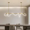 Pendant Lamps Musical Note Lamp Living Room Dining Bar Line Art Chandelier Hanglamp Woonkamer