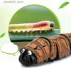 Animaux électriques / RC Télécommande infrarouge Insecte Caterpillar Worm Mock Trick Terrifier Méfait Caterpillar Animal Jouets Cadeau de vacances pour les enfants Q231114