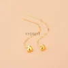 2024 Stud ZHIXI Real 18K Gold Drop Earrings Au750 Fine Jewelry Grain Ear Wire Wedding Trendy Party Gift For Women