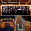 Cordas 96LED Fada String Luzes Portátil Halloween Stair Decoração À Prova D 'Água 8 Modo Home Ano Lâmpada Garland Light Night