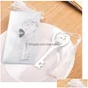 Party Favor Metal Key To My Heart Heartshaped Bookmark With Whitesilk Tassel Gifts Favors Wa1849 Drop Delivery Home Garden F Dhevt