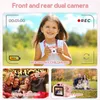 Игрушечные камеры детская камера игрушки 2 -дюймовые экраны HD Cartoon Kids Digital Camera Mini SLR камера милая игрушка для детей на день рождения рождественские подарки 230414