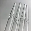 6 Inch Flat Top Quartz Rig Sticks Mini Nector Collector Stick Filter Tips Smoking Quartz Straw Tube Cigarette Holder ZZ