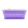 Storage Bottles Foldable Food Container Portable Silicone Containers Bento Box For Kids Snack Lunch Lunchbox