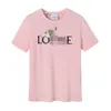 Diseñador verano mujer camiseta LOE Luojia alta calidad 23 Hal's Mobile Castle Print cuello redondo manga camiseta hombres mujeres