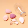 Wholesale Makeup Sponges 6pcs Cosmetic Powder Puff with Package Can Dry Wet Dual Multifunctional Make Up Applicators