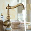 Rubinetti per lavabo da bagno Lavabo Ottone antico Retro Porcellana Rubinetto girevole a 360° Miscelatore acqua fredda Torneira