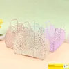 Paniers de rangement salle de bain panier à linge petit maille pliable organisateurs en plastique portables pour vêtements ménagers