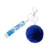 Keychains Debit Card Grabber Keychain Bling ATM Pullers For Long Nails Acrylic Clip With Wool Ball Key Chain