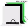 Livraison gratuite Studio de photographie toile de fond Kit d'éclairage parapluie souple Support de fond 60 cm 5 en 1 panneau réflecteur Scgta