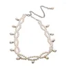 Belts Jewelry Pearl Waist Chain For Women's Fashion Retro Character Playing Body Accessories Sexy Party Accessorie