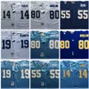 Ncaa 75th Vintage Football 18 Трикотажные изделия Пейтона Мэннинга Сине-Белые 27 Стив Этуотер 84 Шеннон Шарп 7 Джон Элвей 30 Террелл Дэвис 49