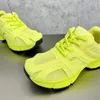 Moda fluo amarelo leve tênis respirável Low Top sapatos casuais Mens sapatos de grife sapatos de corrida de alta qualidade mulher vogue sapatos esportivos TAMANHO 35-46
