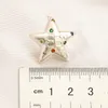 Womens Love Style Stud 2024 Pentagram Earring Fashion Märke Rostfritt stål Spring Family Gifts smycken örhängen Kvalitet