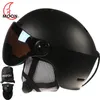 Skidhjälmar män kvinnor barn skidhjälm med glasögon mask täcker moto snabb skateboard skoter snowboard skridskor casco klättring kapacete casque 231114