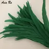 Other Event Party Supplies 100 pieces Deep Green Dyed Rooster chicken feather 30-35cm 12-14inch Natural Real Pheasant Plumes For Wedding Party Decorations 231114