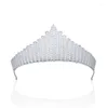 Pinces à cheveux MYFEIVO feuilles exquises couronne de mariée Micro-incrusté Zircon diadème de mariée coiffure de mariage accessoires bijoux HQ0562