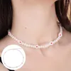 Choker 1PC Trendy Love Pearl Necklace Female Personality Travel Party Fashion Clavicle Accessories Collar Perlas