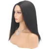 Parrucche sintetiche 14 "Nero crespo dritto femminile capelli naturali donna biondamarrone rosso Yaki alta qualità per le donne 230413