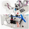 Industriell utrustning Automatisk plastburk rund glasflaska dubbel sida märkningsmaskin klistermärke labeller 220v 50Hz