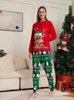 Trajes a juego para la familia Trajes a juego para la familia de Navidad Pijamas Conjuntos de ropa Estampado de ciervos Madre Niño Hija Navidad Aspecto familiar Ropa de dormir Pijamas 231113