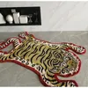 Tapete DAVINRICH Tigre Tibetano Tapete Feito à Mão Tufado em Forma de Animal Tapete Super Macio Shaggy Sala de estar Quarto Decoração Estilo Boho 231113