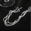 In rilievo 2023 Nuova Tendenza Colore Argento Gypsophila Snake Bone Catena Del Braccialetto Del Braccialetto per Le Donne Gioielleria Raffinata Moda Festa di Nozze GiftL231114