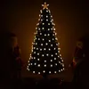 Decorações de Natal 123 Metros LED Iluminação Fibra Óptica Árvore de Luxo Luz Quente Xmas Artificial para Casa Navidad Presente 231113