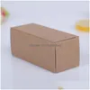 Geschenkomschakeling 10 Maat Zwart Wit Kraft Paper Kartonnen doos Lipstick Cosmetica per fles Essentiële olieverpakking LZ1416 Drop levering HO DHFFT