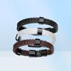 O mais barato multicamadas genuíno couro do plutônio masculino pulseira criativa titânio aço pulseira de couro charme de aço inoxidável bang3818161