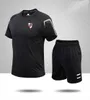 Clube Atlético River Plate Fatos de treino masculinos roupas de verão de manga curta lazer roupas esportivas jogging camisa de algodão puro respirável