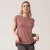 Camisas ativas de volta Twist Sport Sport Sport Women Women Loose Fit Modal Yoga Bat Sleeve Gym Fitness Tee Blouse Sports Blouse Tops Blouse