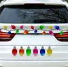 6 Pièces Décorations de Voiture de Noël Aimants de Réfrigérateur Réfléchissants de Noël Boule Lumineuse Autocollants Aimants de Baies de Gnome Autocollants de Voiture pour Fournitures de Fête de Vacances SN4504