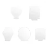 Party Decoration 10pcs Acrylic Sheets For LED Light Base Thick Blank Clear Panel With Protective Film Table Sign DIY Display Project