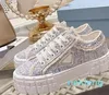 New style sequin thicksponge cake boardWomen's canvas shoes Lace up sports casua