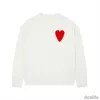 Amis am I Paris Sweter SWEAT Zimowa ciepła projektant Swep France Fashion Brand A Word Heart Love Hafdery swobodne bluzy amiparis amiseater