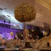 Party Decoration 10st Vases Gold Flower Stand 60/80/100 cm Metal Road Lead Wedding Centerpiece Flowers Rack för Event Home