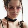 Zonnebril Designer Ronde Vrouwen Voor Mannen Trending Zonnebril Mode Vintage Steampunk Kleine Frame Shades UV400