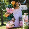 Party Decoration Pink Solid Color Customize Chiara Arched Backdrop 4x7ft 3x6ft Balloons Arch Stand Frame Wedding Event Decor