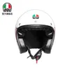 Capacetes Moto AGV Full Face Capacetes X70 Retro Meio Folheado Quatro Estações Fibra de Vidro Metade MINO 73 Branco Vermelho L WN S4DL N9FD