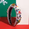 New Christmas Hair Band Christmas Autumn Winter Christmas Element Accessories Fabric Inlaid Drill Bit Band