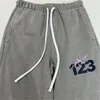 Męskie spodnie RRR123 Patchwork Khaki Fashion Mode Mężczyźni 1: 1 RRR 123 SIRFLING CIĘŻKA Tkanina Kobietowe spodnie uliczne