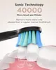 Brosse à dents électrique Fairywill pour adultes et enfants, 5 modes, minuterie intelligente, brosse à dents sonique blanchissante rechargeable avec 8 têtes de brosse 231113