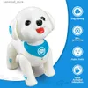 Electric/RC Animals Remote Control Robot Dog Model Toys K19 Electronic Animal Pets Poice RC Music Song Kid Toys for Children Christmas Birthday Present Q231114