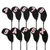 Diğer Golf Ürünleri 10 PC Neopren Golf Demir Kulübü Baş Kapak Koruyucu Basit Kum Kama Golf Kulübü Demir Headcover Numarası Basılı 48-60 Derece 231114