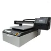 Verkoop van 60 90 cm Flatbed UV -printerpen Bottle Glasafdrukmachine 6090 Printers met vernis en roterende